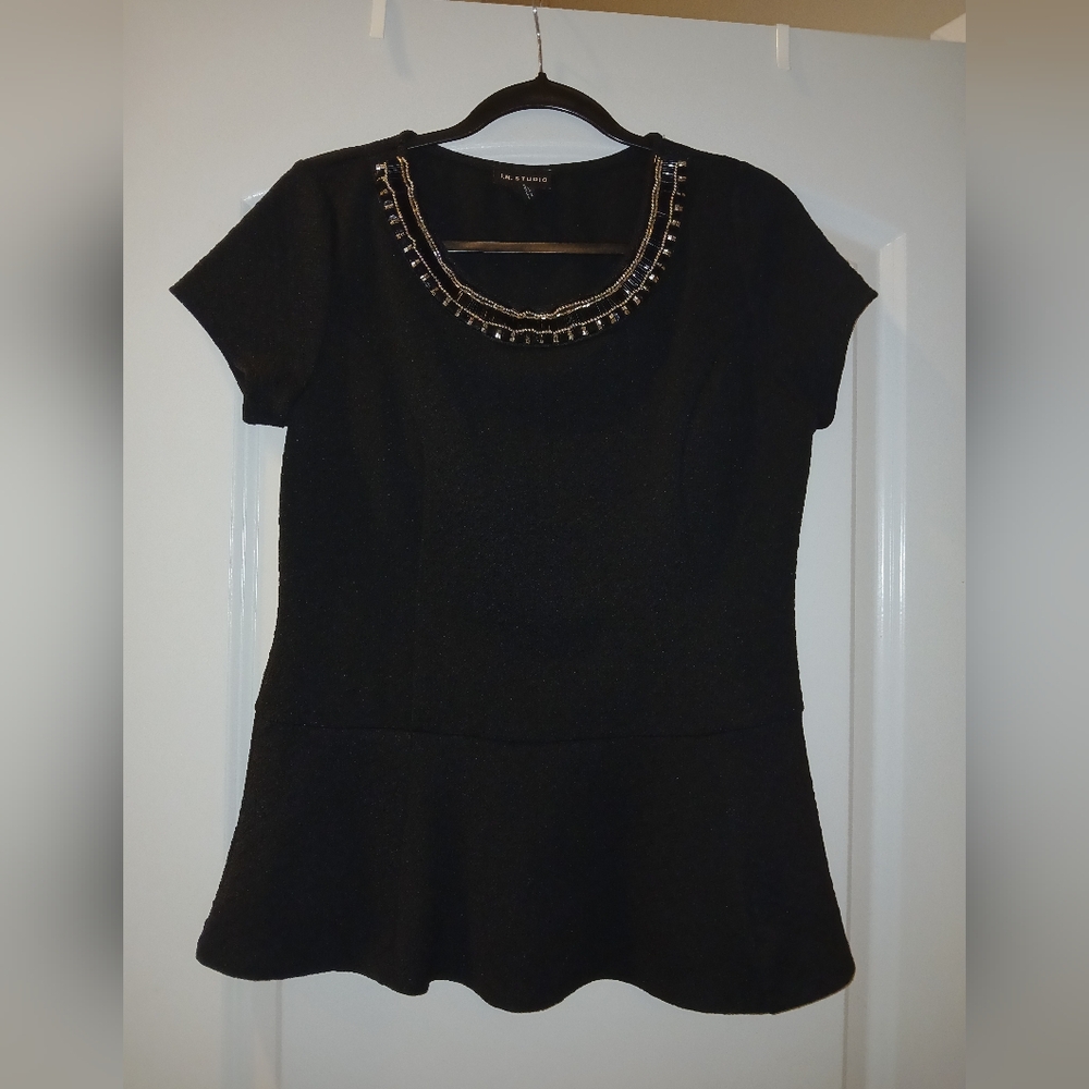 I.N. Studio Black Blouse